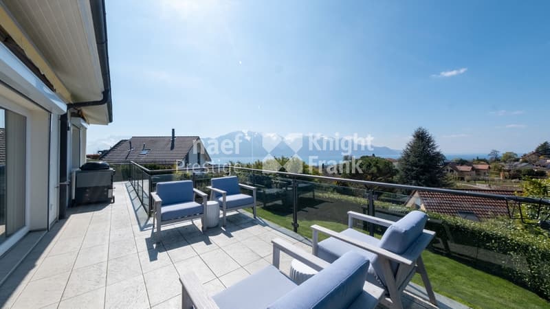 Magnifique villa individuelle de 6.5 pièces avec une vue exceptionnelle sur le lac et les montagnes à vendre à Blonay (3)