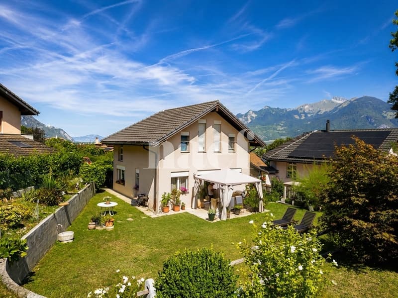 Maison jumelle de 6,5 pièces dans un quartier résidentiel et calme à vendre à Collombey-Muraz (2)