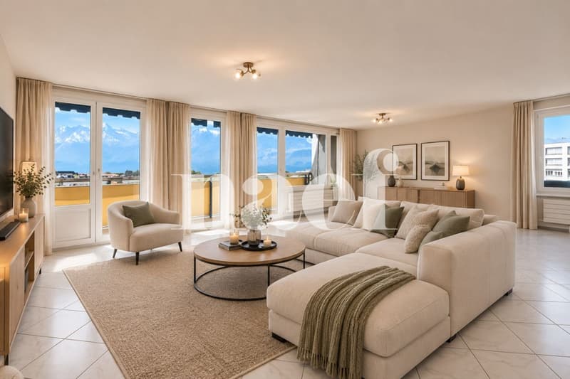 Appartement 4.5 pièces avec vue sur le lac et deux grands balcons à vendre à Corsier-sur-Vevey (5)