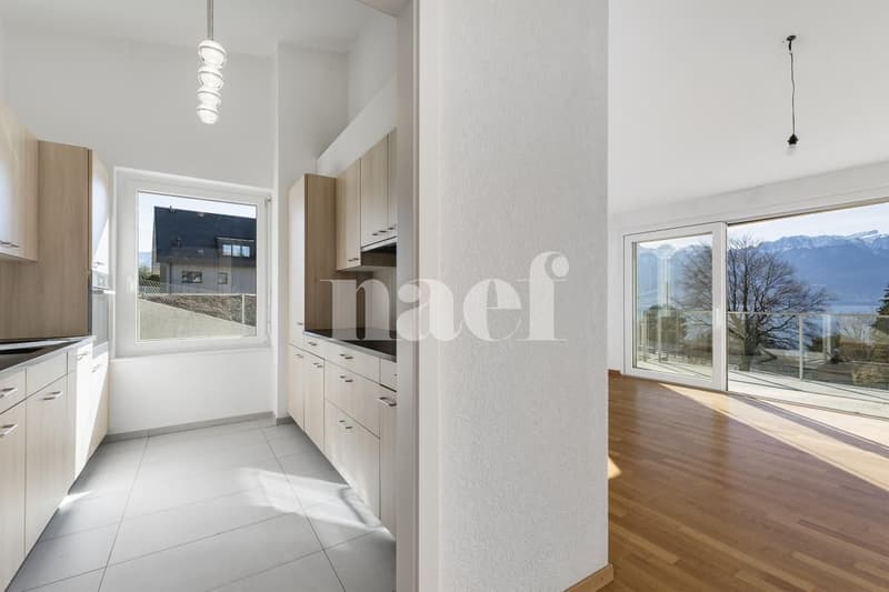 Magnifique maison jumelle à Corseaux avec vue sur lac et montagnes (5)