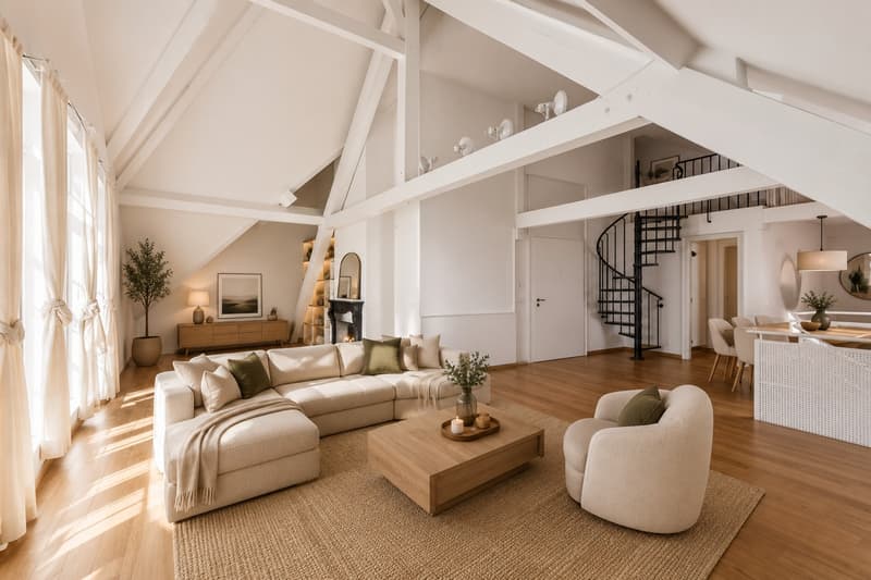 Magnifique duplex de 6 pièces au coeur du bourg d'Aubonne (2)
