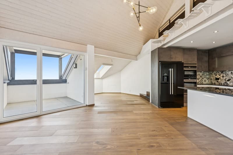 Élégant appartement avec mezzanine et panorama exceptionnel sur le lac (2)