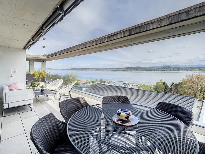 Appartement terrasse avec vue panoramique sur le lac de Morat (1)