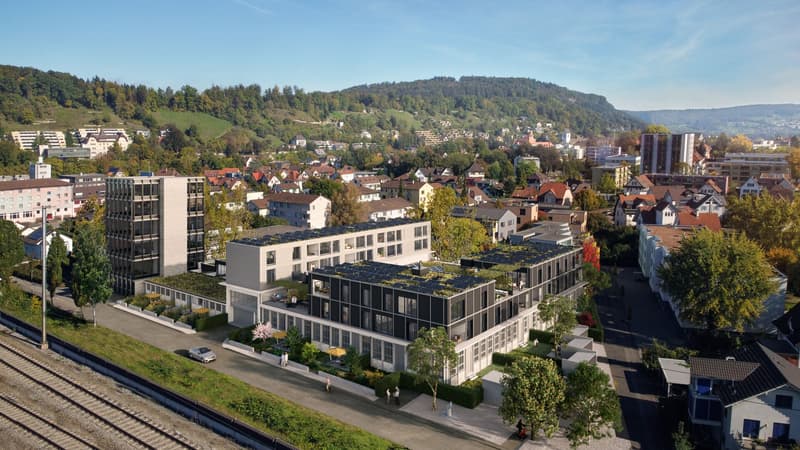 Neubauprojekt Rütschi+ 1.5-Zimmer-Patiohaus, Raumhöhen 2.70 bis 3.10 Meter mit Gartensitzplatz und Patiohof (11)