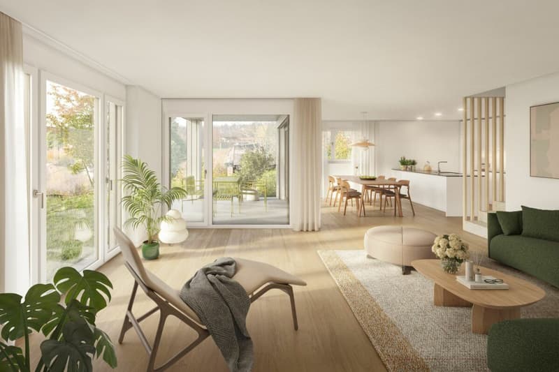 DOPPELEINFAMILIENHAUS - UNTERDORF MÖNTHAL - Zeitgemässe Architektur mitten im Grünen (2)