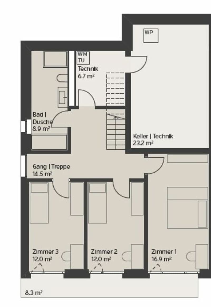 DOPPELEINFAMILIENHAUS - UNTERDORF MÖNTHAL - Zeitgemässe Architektur mitten im Grünen (3)