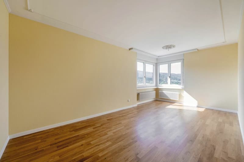 Top-floor residential unit with Limmat view. After replacing the kitchen and bathroom (plus CHF 35'000.00) it's as good as new. (9)