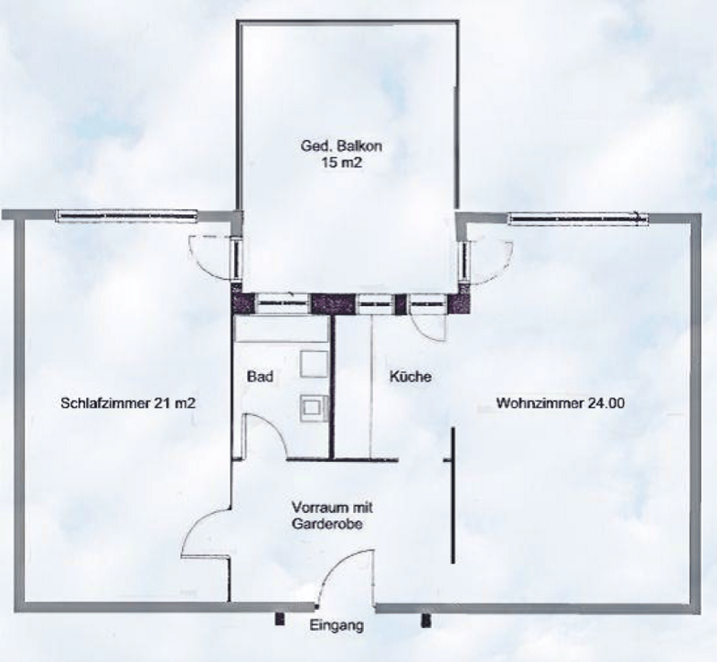 Helle 2.5-Zimmer-Wohnung in ruhigem Wohnquartier mit herrlichem Balkon (7)