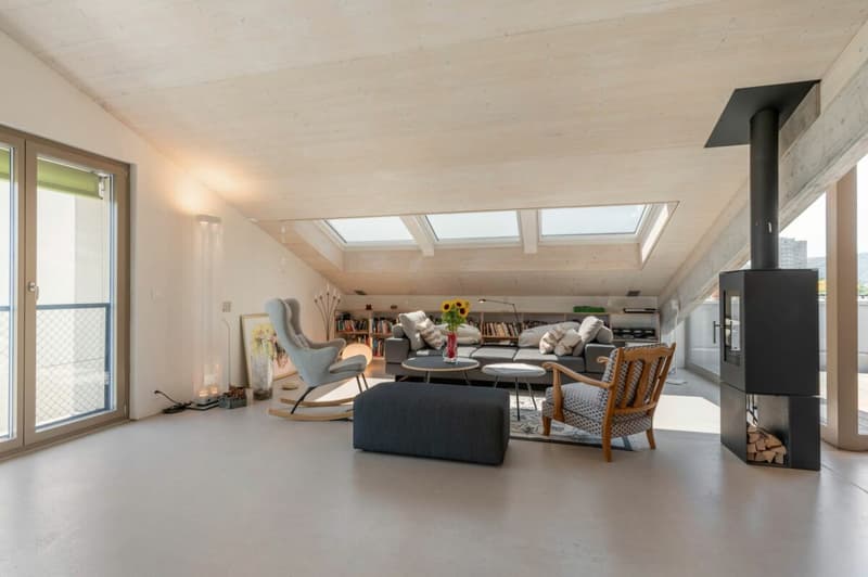 Exklusives Penthouse im obersten Stockwerk mit zwei Terrassen, überwiegend offener Grundriss mit rund 181 m2 (13)