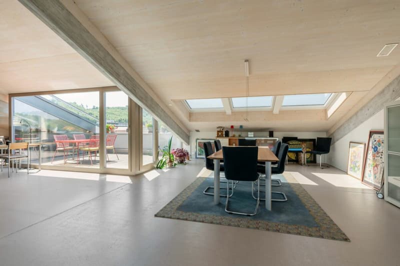 Exklusives Penthouse im obersten Stockwerk mit zwei Terrassen, überwiegend offener Grundriss mit rund 181 m2 (3)