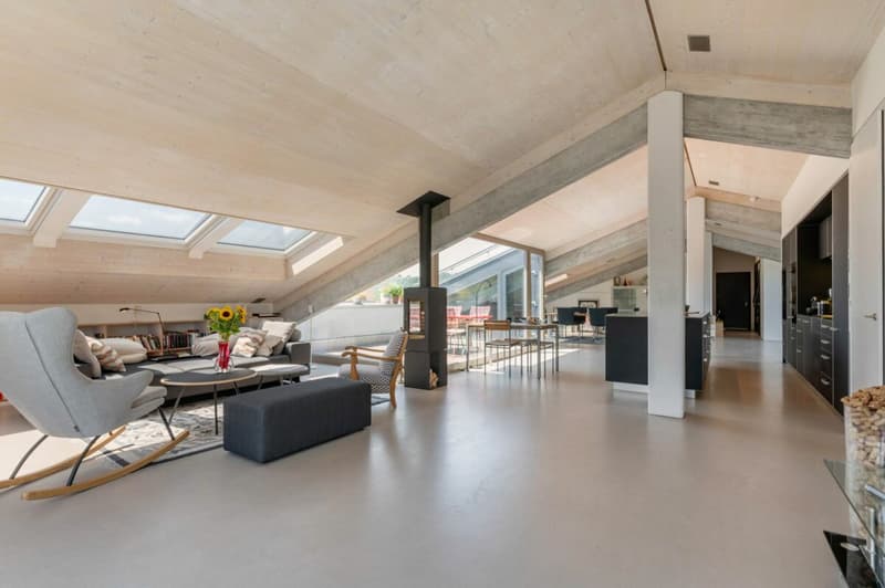 Exklusives Penthouse im obersten Stockwerk mit zwei Terrassen, überwiegend offener Grundriss mit rund 181 m2 (12)