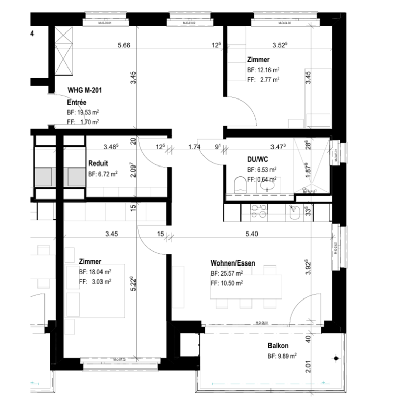 Alterswohnungen: Helle 3.5-Zimmer-Wohnung im 2. OG Gesundheitszentrum Brugg (9)