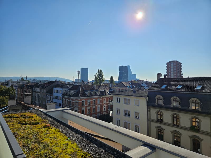 Aussicht von der Dachterrasse