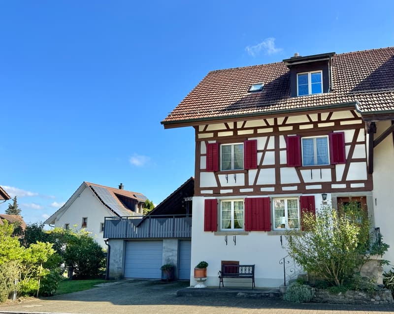 6.5 Zi. Riegelhaus mit Werkstatt/Stallung,Terrasse & Garten (3)
