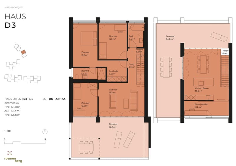 Moderne Architektur an bester Lage - 5.5 Zimmer Einfamilienhaus (9)