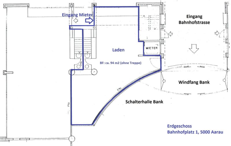 Living room, storage room, bedroom, bathroom, entrance