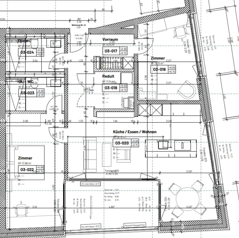 Moderne 3.5-Zimmer-Nebau-Wohnung an der Bahnhofstrasse in Wohlen (3)
