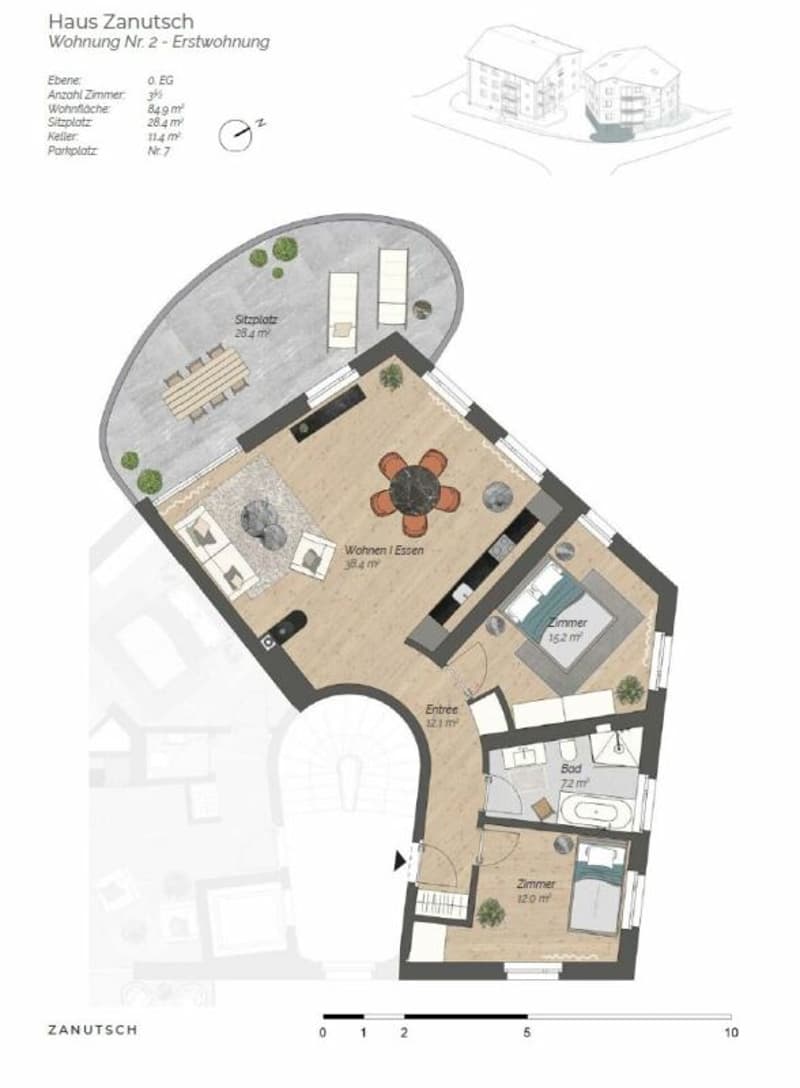 3,5 pièces nouvel immeuble première occupation (5)