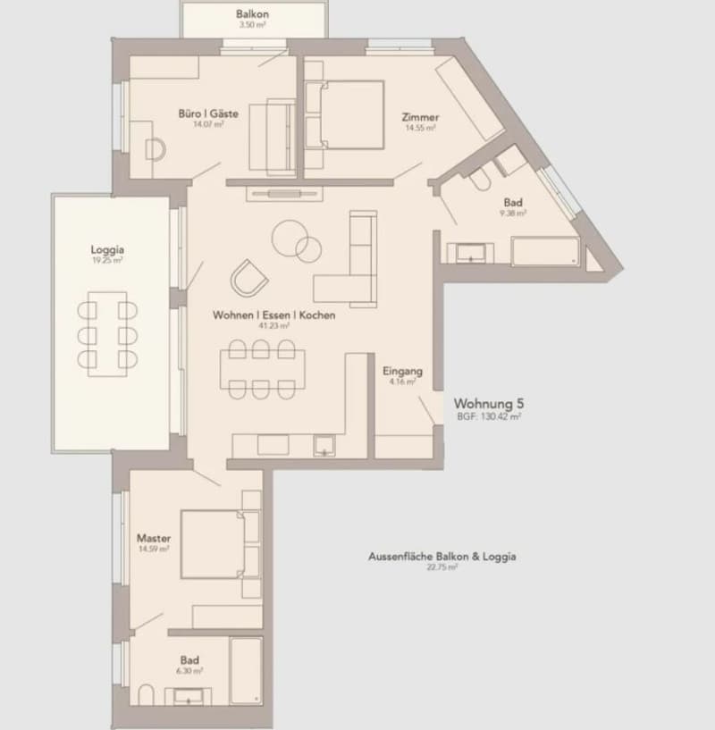 4.5-Zimmer-Wohnung 2. OG ZWEITWOHNSITZ (9)