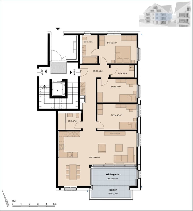 5.5 Zimmer-Wohnung für die ganze Familie (6)