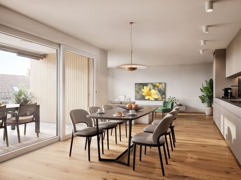 3.5 Zimmer Neubau Attikawohnung an ruhiger Lage in Oerlikon (3)