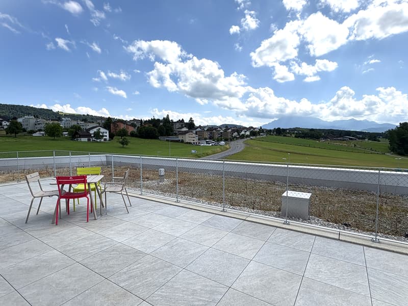 Dachterrasse zur Mitbenützung mit besten Aussichten
