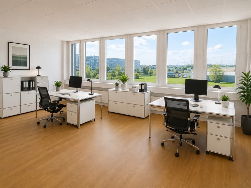 Arbeitsplätze mit Sicht ins Grüne - virtuell erneuert und möbliert