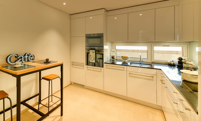 Foto indicativa a campione vista cucina lineare