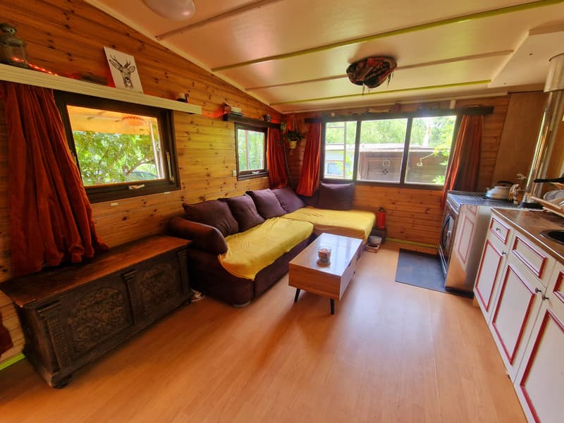 Mobilehome, jardin, parking, nature, calme | homegate.ch