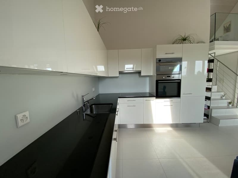 Attique duplex sans vis-à-vis avec garage et place de parc (3)