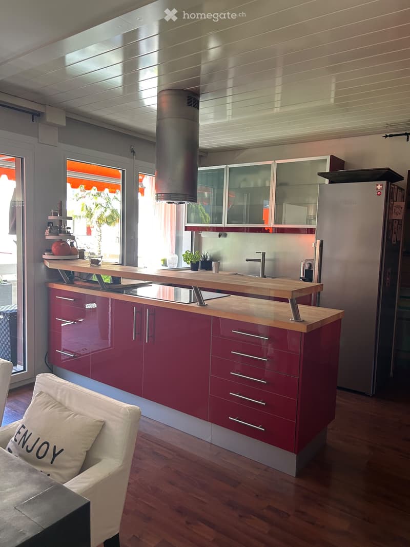 A louer à Vouvry, appartement au calme, environ 100m2 (4)