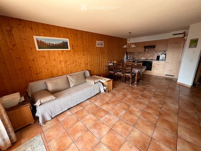 Magnifique 2.5 pièces meublé avec balcon à louer à Ovronnaz (2)