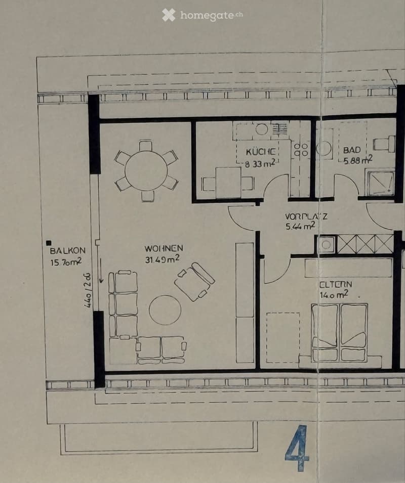 Frisch modernisierte Dachwohnung mit Aussicht, inkl. Garage (5)