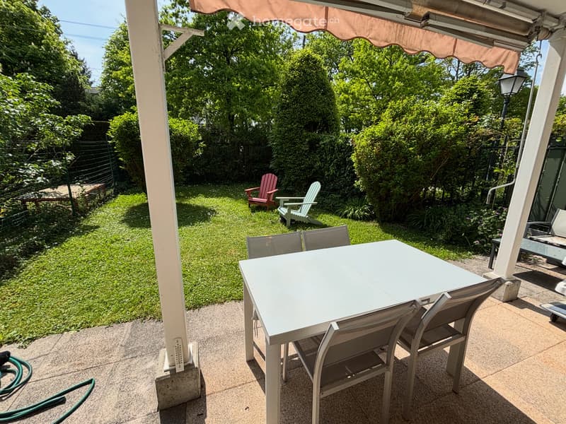 Super appartement traversant avec jardin à Vessy (2)