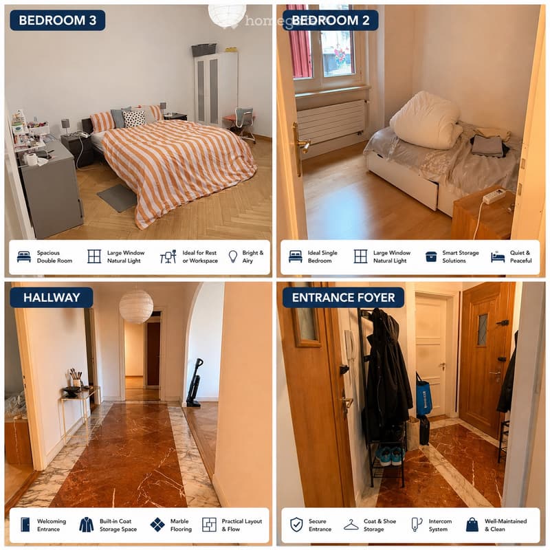 3/4 bedroom with ensuite bathroom for rent in Nyon (3)