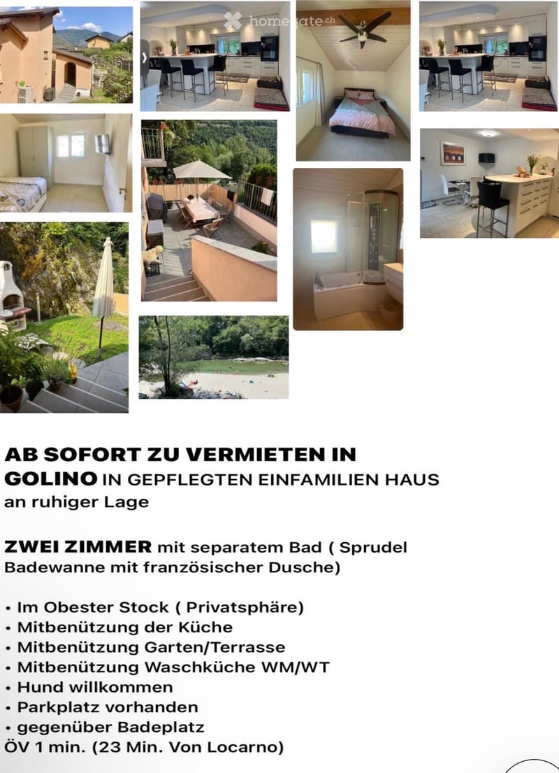 WG mit 2 Zimmern und eigenem Bad Tessin (1)