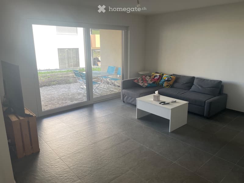 Appartement neuf, 2,5 pces, rez de chaussée, terrasse/jardin (2)