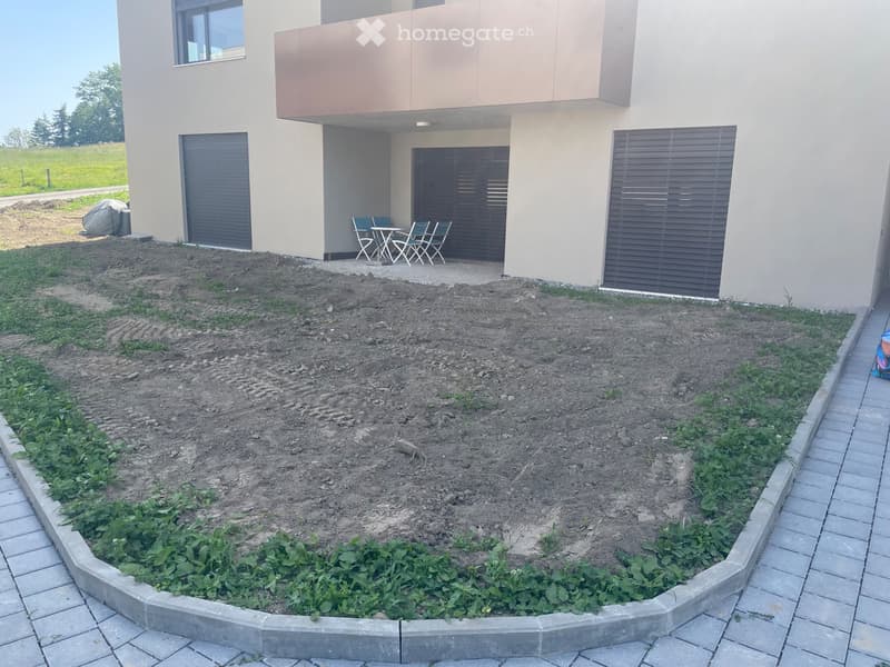 Appartement neuf, 2,5 pces, rez de chaussée, terrasse/jardin (5)