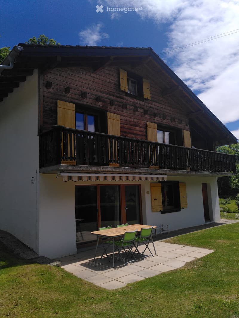 Appartement avec jardin pour location saisonnière à Ovronnaz (1)