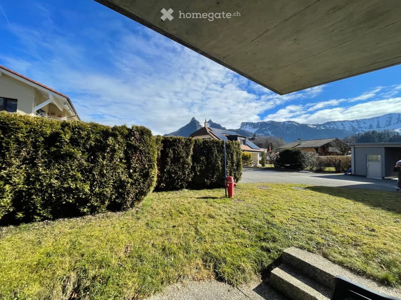 Studio meublé avec jardin et place de parc à Pringy/Gruyères (5)
