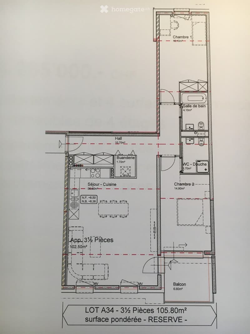 Très bel appartement de 3,5 pièces à Vouvry (5)