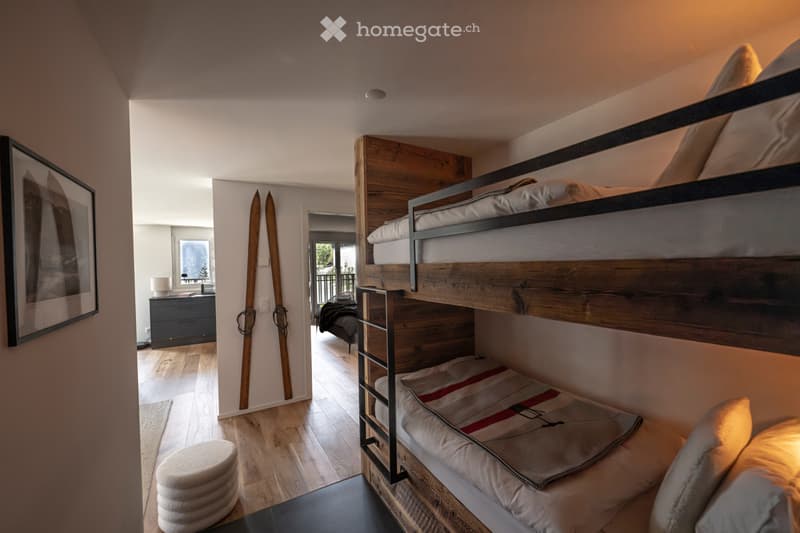 Magnifique appartement alpin avec terrasse & jardin à Gryon (4)