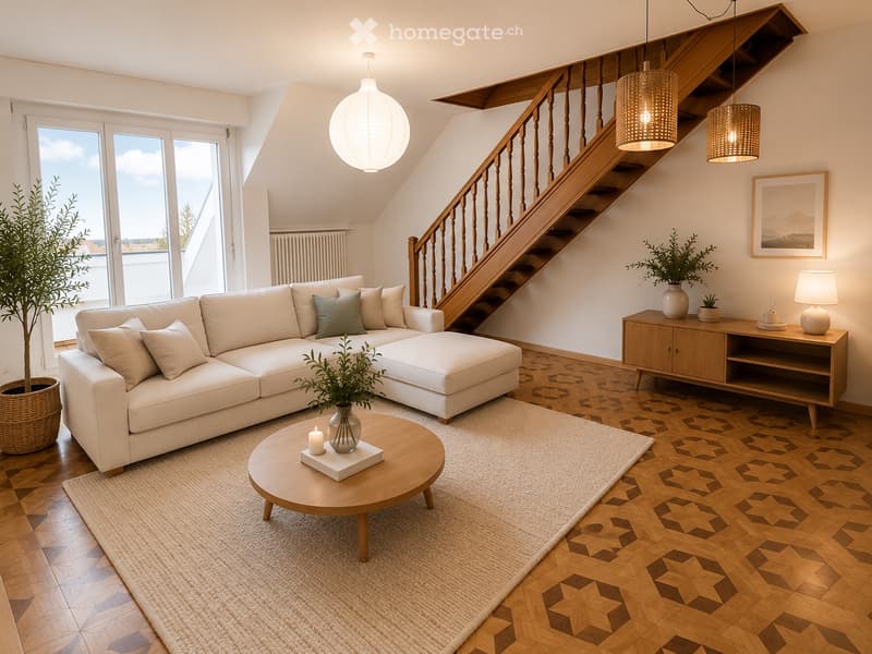 Duplex 5.5 PC à La Croix-de-Rozon - Vue Salève (3)