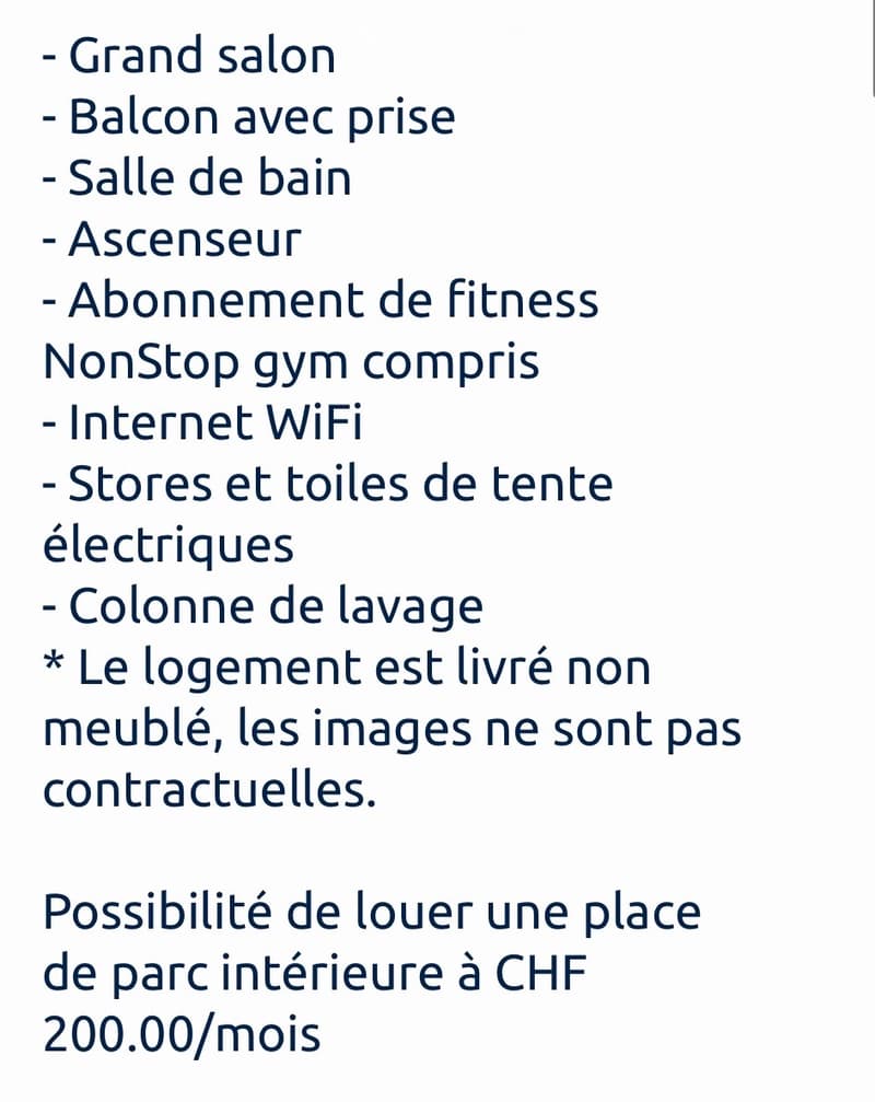 Grand et magnifique studio (2 pièces) Fitness inclus (4)