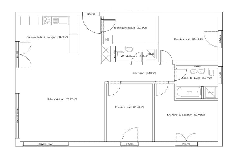 Location villa moderne - Lentigny (4)