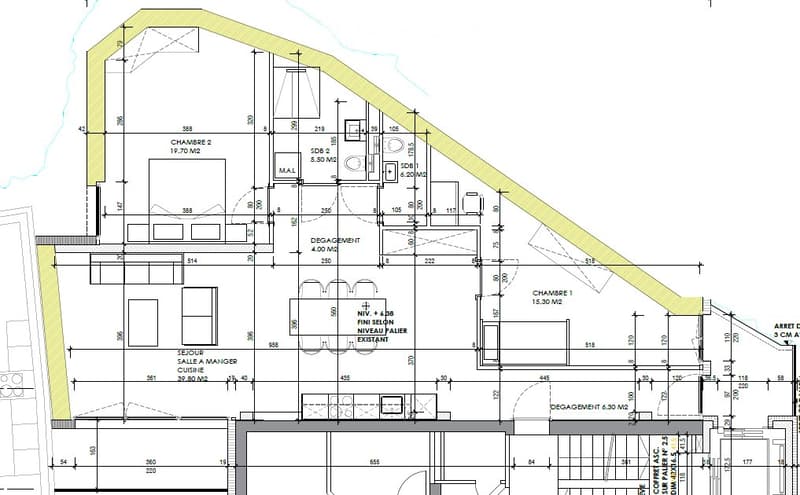 Veytaux  Bel appartement 3.5 pièces de 97 m² (4)