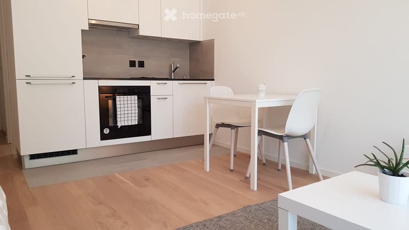 Studio meublé à louer 25m² + parking proche Lausanne / EHL (5)