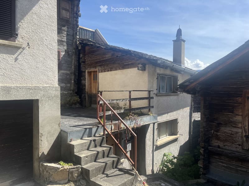 2 pièces avec cuisine, salle de bains + terrasse à Albinen. (1)