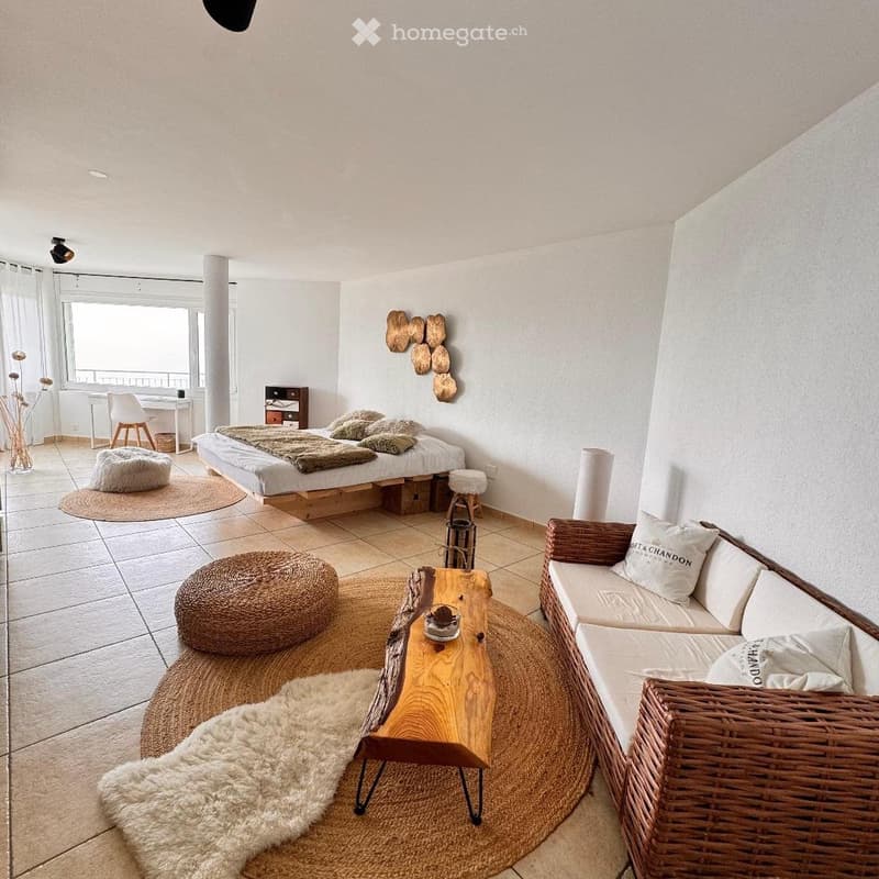 Chambre de standing dans villa avec vue panoramique Lavaux (3)