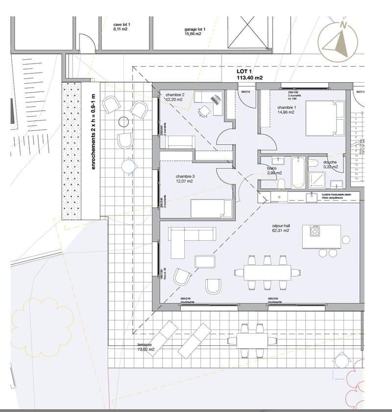 Appartement neuf à Lutry avec jardin et vue montagnes (2)